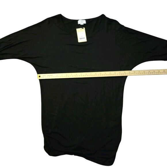 Matchstick Medium NWT Gathered Long Black Shirt Witchy Dark Academia - Picture 6 of 6